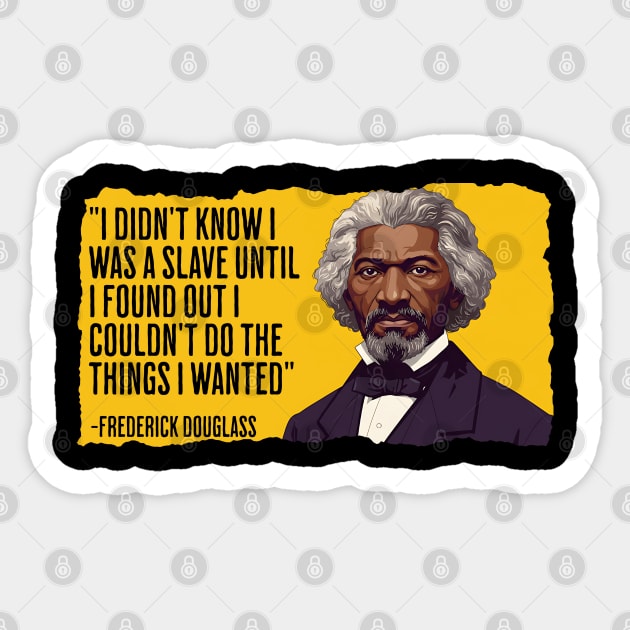 Frederick Douglass - Black History Icon Sticker by UrbanLifeApparel